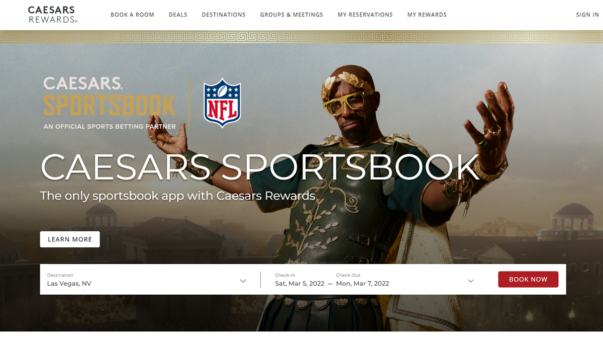 Caesars Homepage